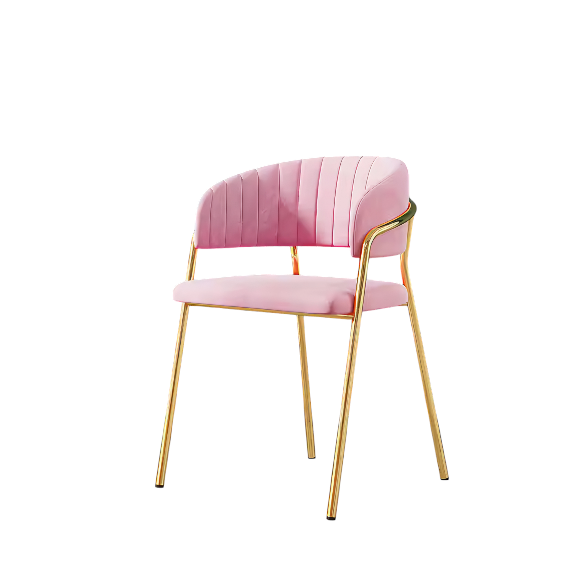 Modern Comfortable Velvet Living Room Chair Gold Legs Dining Chair For Restaurant Home Furniture