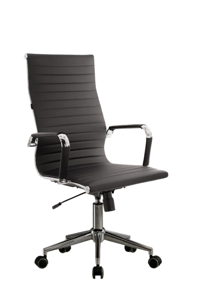 Executive Chair Rio Black - Best Office PU Leather Chairs for Boss - Image 4