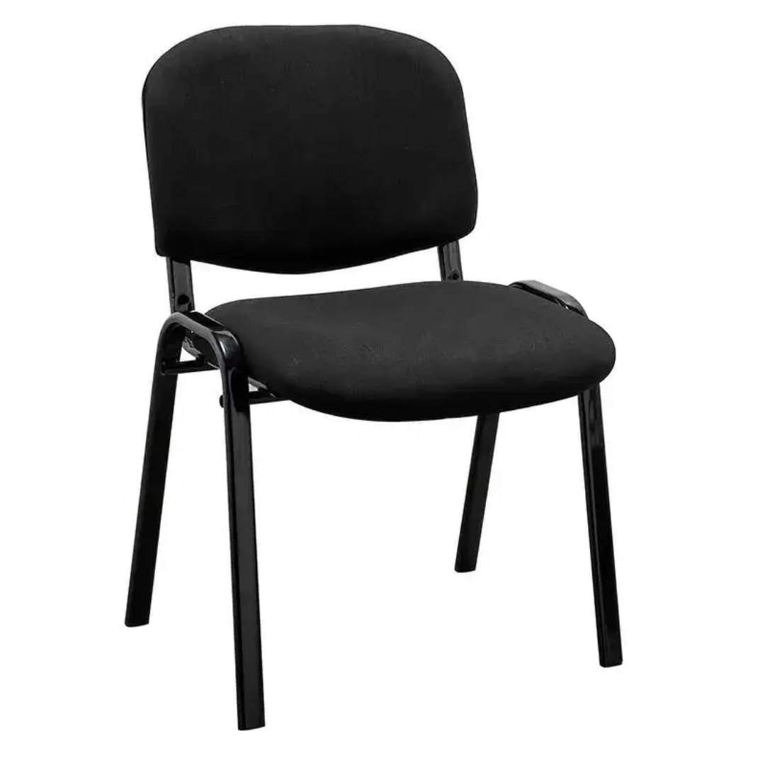 Leather Conference Room Stackable Armless Chair, Office Guest & Reception Chair, Stacking Meeting Chair