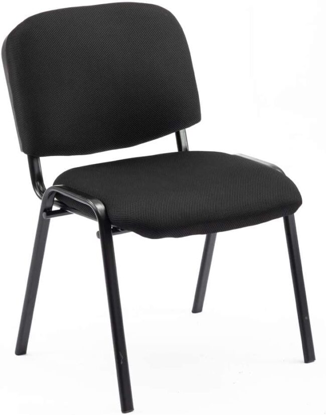 Conference Room Stackable Armless Chair, Office Guest & Reception Chair, Stacking Meeting Chair - Image 2