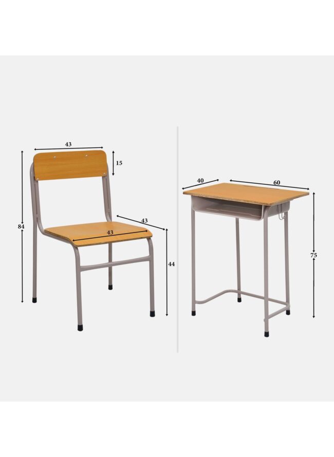 Student Study Desk & Chair Set ZH-ST12-XL - Image 2