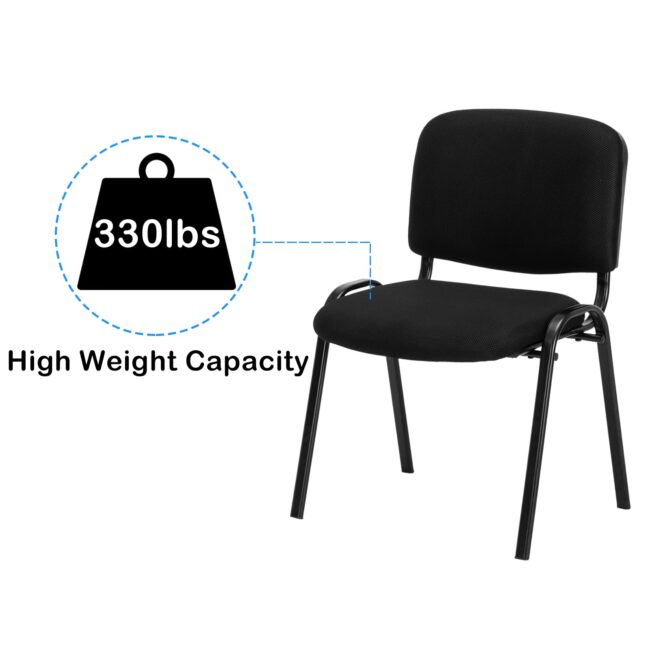 Conference Room Stackable Armless Chair, Office Guest & Reception Chair, Stacking Meeting Chair - Image 5