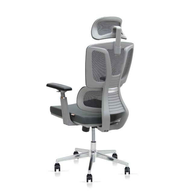 Ergonomic office chair with breathable mesh back, adjustable headrest, and armrests - Image 4
