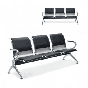 3 Seater Frame Airport Visitor Chair With Metal And Armrest Sit