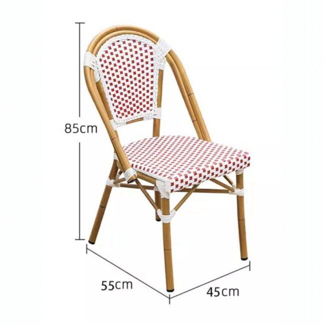 bamboo relax chair for balcony, outdoor, coffee shop, restaurant chair, home chair, dining chair, retro style, wedding chair - Image 2