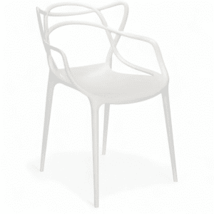 Contemporary Ghost/Masters Style Chair for Indoor/Outdoor Use | Ergonomic Armchair