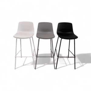 Modern Bar Stool with Metal Legs - Counter 75 cm Height Seating