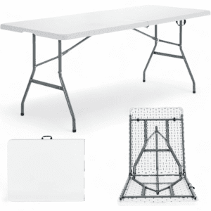 Foldable Lightweight Trestle Outdoor Camping Table (180x75cm)