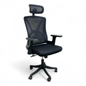 Ergonomic High-Back Mesh Office Chair with Adjustable Headrest & Lumbar Support