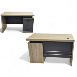 Executive Office Desk - Dirty Oak & Grey (1.2M)