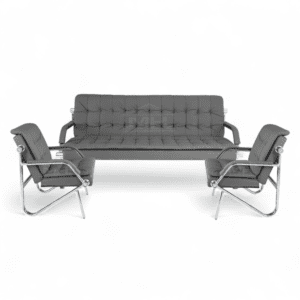 Modern Grey Tufted Office Sofa Set