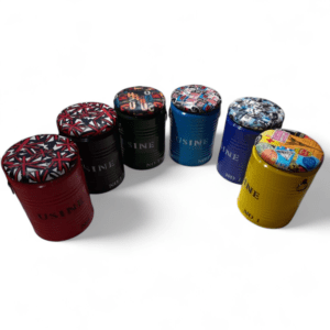 Industrial Metal Barrel Storage Stool with Padded Seat