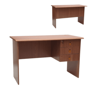 Modern Office Desk with 3 Lockable Drawers