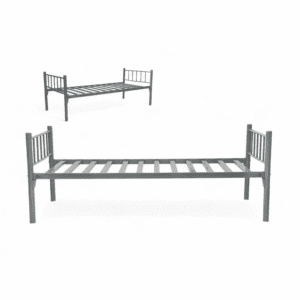 Steel Single Bed Grey
