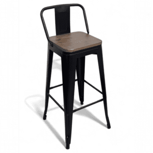 Stanley Black Frame Bar Stool