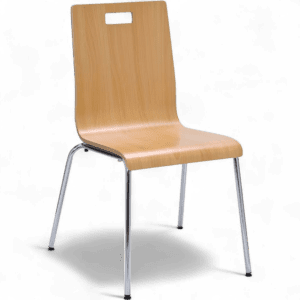 ​Stackable Bentwood Cafe Chair with Integrated Handle
