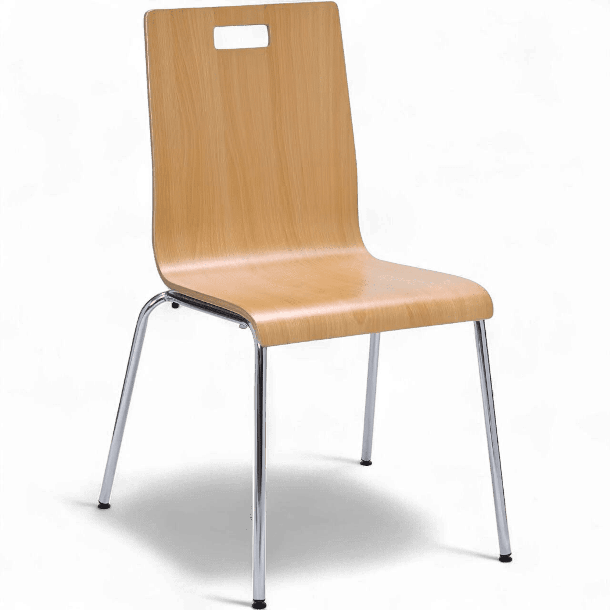Stackable Bentwood Cafe Chair with Integrated Handle