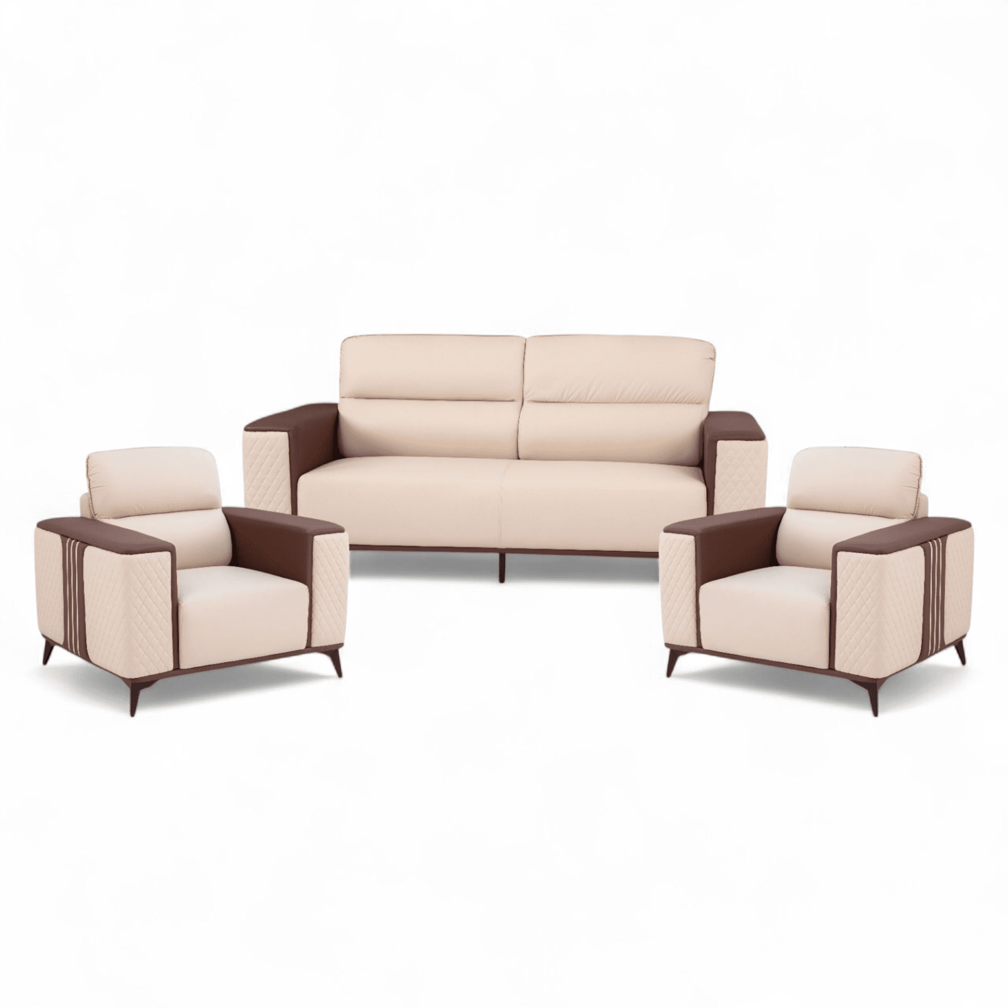 Modern 5-Seater Leatherette Sofa Set – Premium Comfort