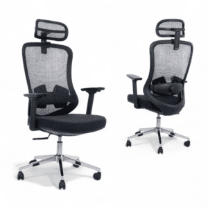 Ergonomic High-Back Breathable Mesh Office Chair with Adjustable Headrest