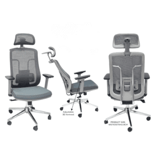 Ergonomic Mesh Office Chair with 3D Armrests & Adjustable Lumbar
