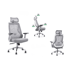 Ergonomic Mesh Office Chair with 3D Armrests & 2D Adjustable Support